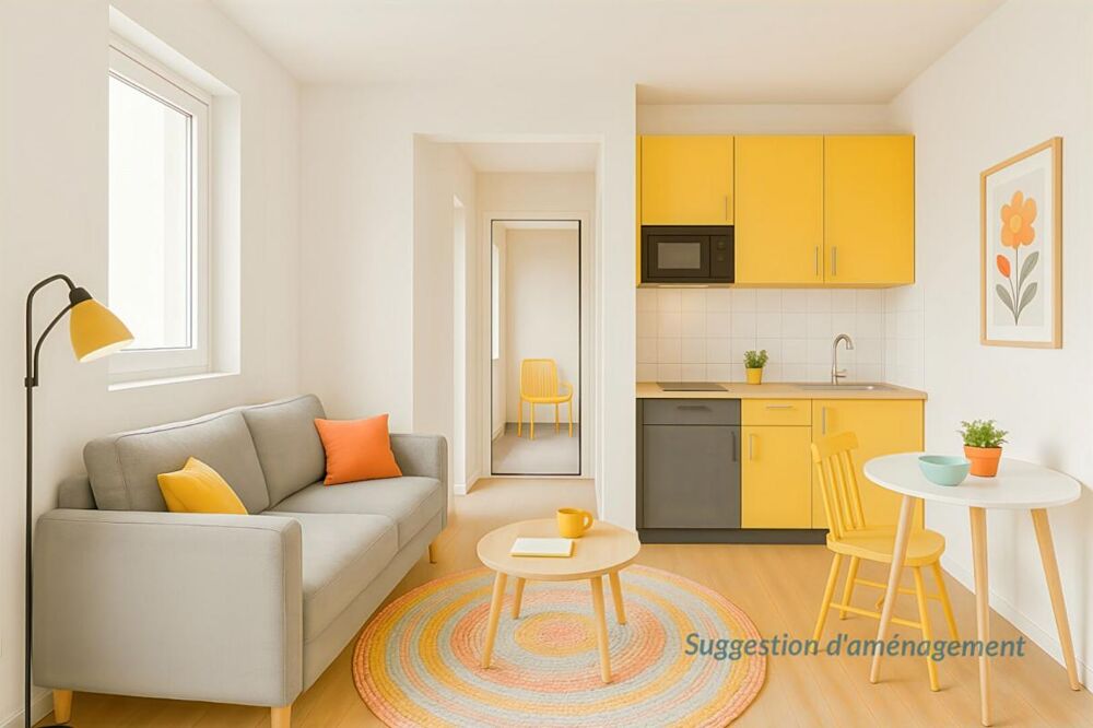 Vente Appartement Vente Studio 28,35 m², dernier étage, Lannion ( 22300) Lannion