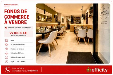 Commerces/Negoce 99000 75018 Paris