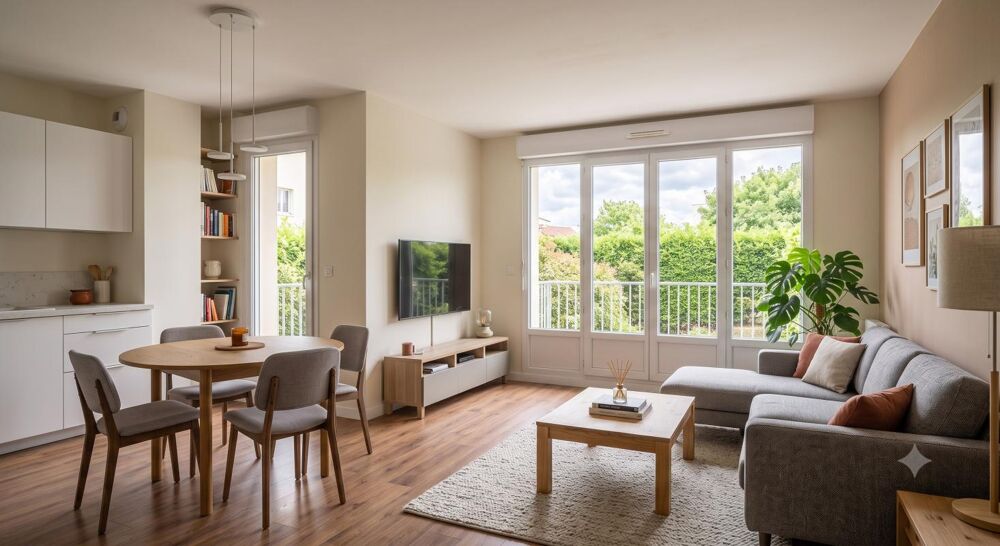Bel Appartement 2 pièces à proximité immédiate des transports avec balcon !
