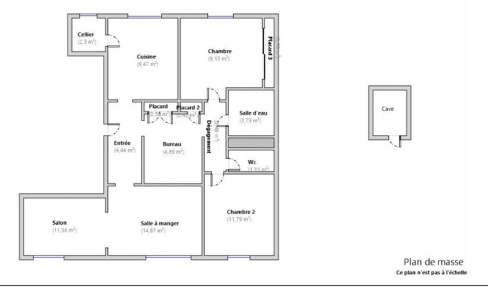 Vente Appartement secteur Métare/Parc de l'Europe, T4 de 79 m² avec cave Saint etienne