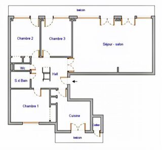  Appartement � vendre 4 pi�ces 108 m�