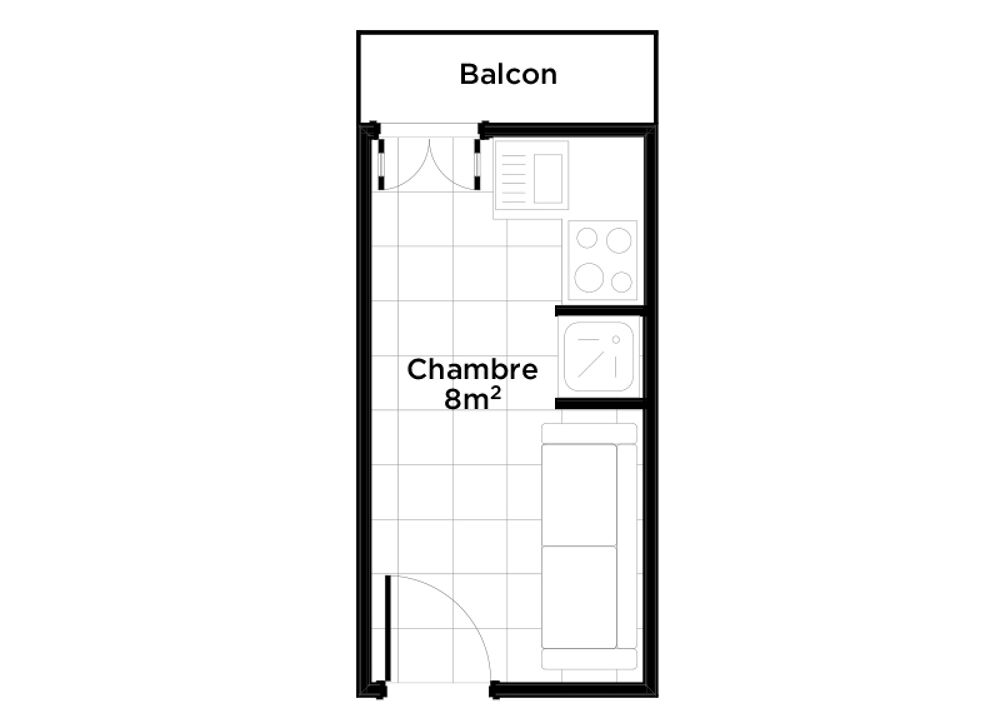 Vente Appartement 1 pièce 8 m² - Mehr