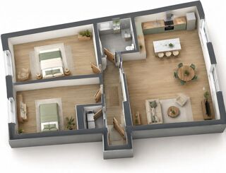  Appartement à vendre 3 pièces 75 m²
