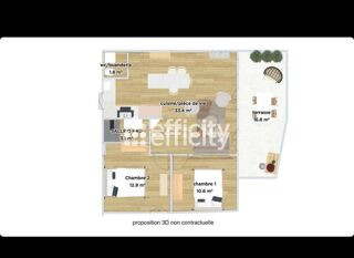  Appartement � vendre 3 pi�ces 79 m�