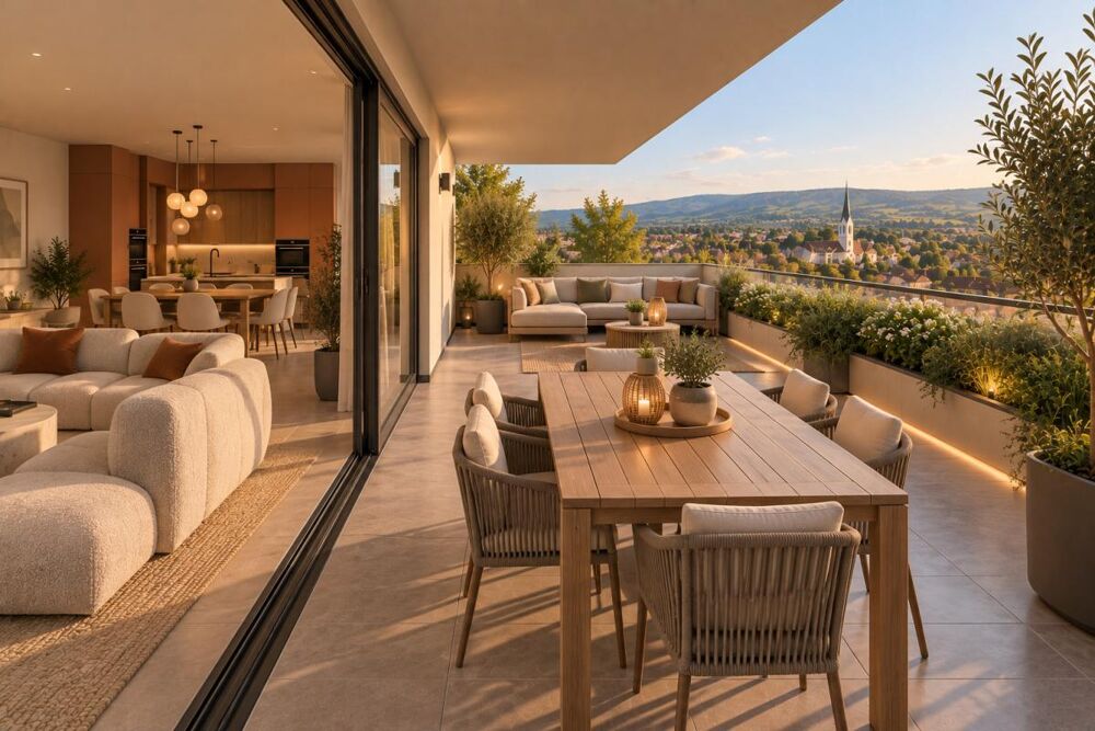 T4 AMBÉRIEU EN BUGEY 85m² - BALCON - GRAND SÉJOUR/CUISINE