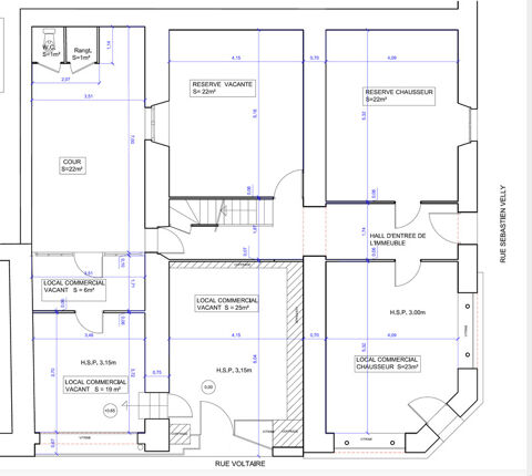   Emplacement N°1 locaux commerciaux et logement 