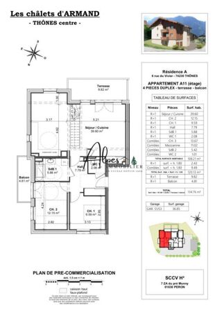  Appartement � vendre 3 pi�ces 79 m�