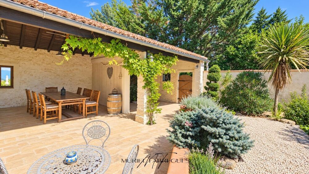 Vente Maison Maison chaleureuse,  pierre apparente avec gite et piscine chauffée, 11420 Pech Luna Pech luna