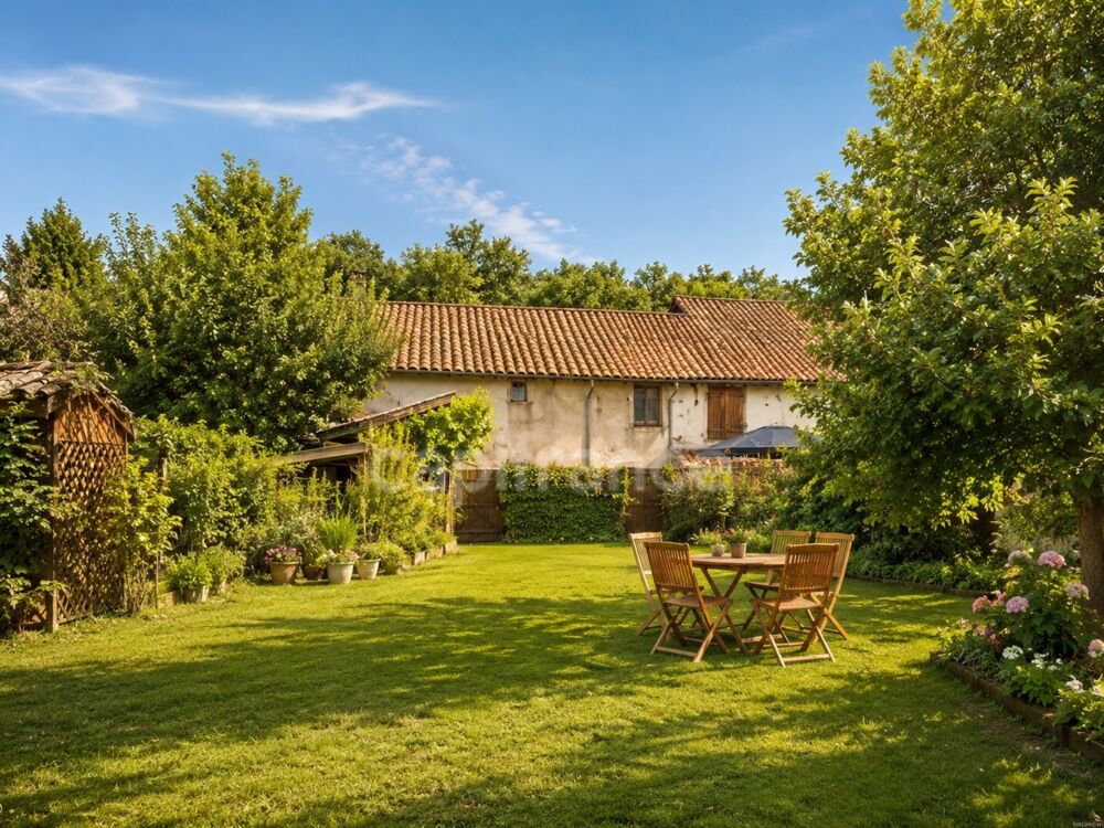 L'Isle En Dodon  Maison de village mitoyenne à rénover avec 700 m² de terrain, toiture neuve et fort potentiel