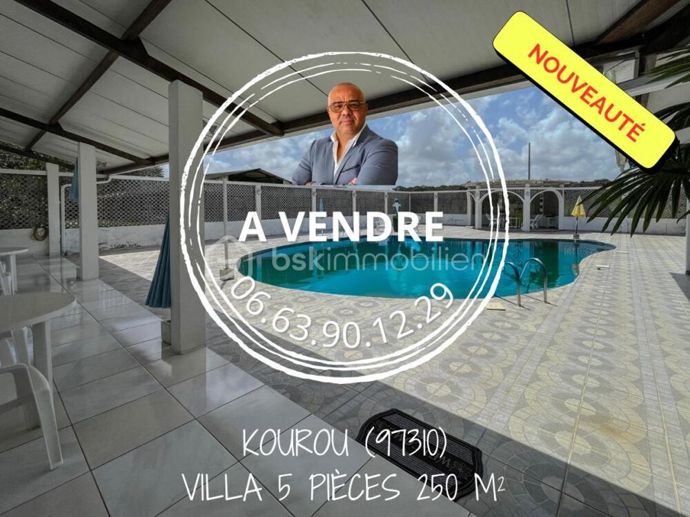 97310  KOUROU  PROPRIÉTÉ DEXCEPTION SUR 2,6 HECTARES  MAISON 5 PIÈCES  PISCINE  SUITE PARENTALE  3 CHAMBRES DE 21 m² AVEC