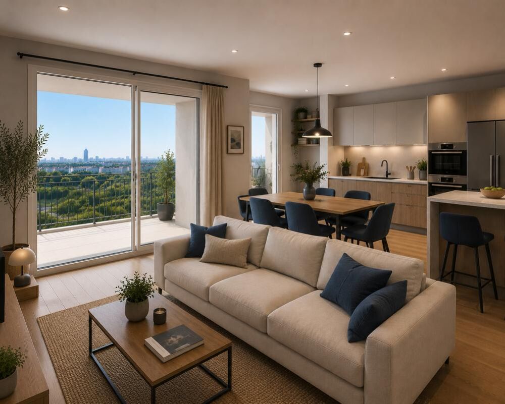 T4 VAULX EN VELIN 83m² - TERRASSE - GRAND SÉJOUR/CUISINE OUVERTE