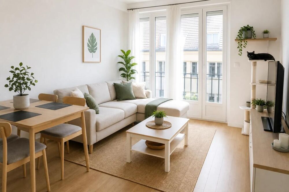 T2 avec balcon et garage loué en hypercentre