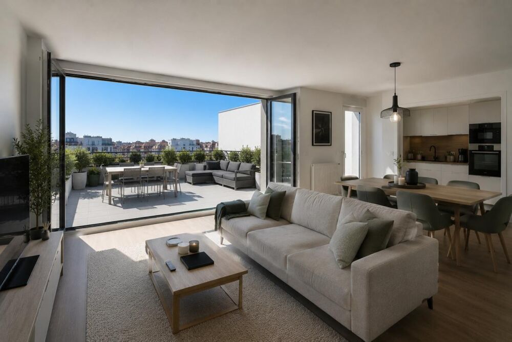 Vente Appartement Superbe 3 pièces avec une exceptionnelle terrasse de 29 m² en plein centre-ville de Nanterre Nanterre