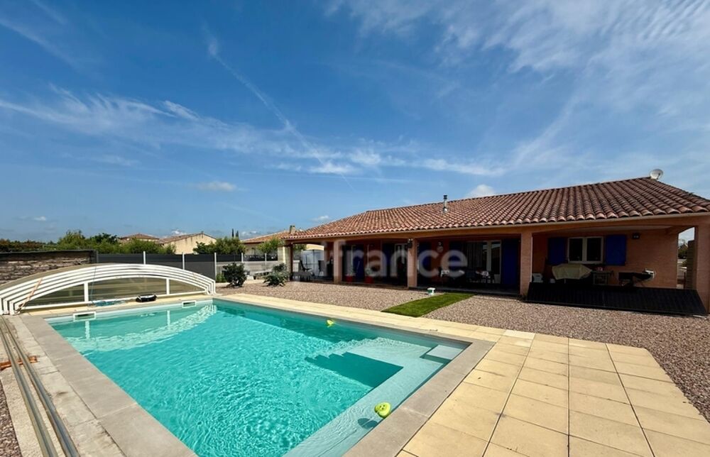 Villa à PEYRIAC MINERVOIS de 135 m2 environ, 3 chambres, piscine, garage terrain 885m2