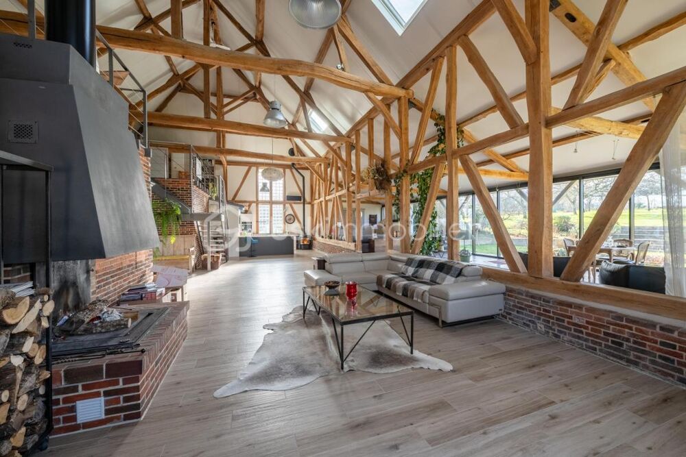 Ensemble Immobilier : somptueux loft avec ses grands volumes + sa longère indépendante, le tout sur un terrain clos et arboré !