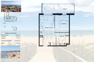  Appartement � vendre 2 pi�ces 41 m�