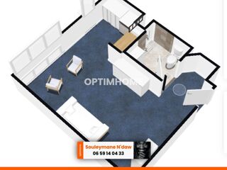  Appartement � vendre 1 pi�ce 28 m� Cholet