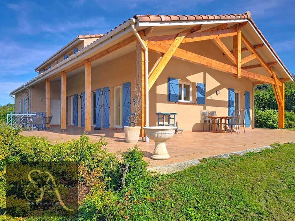 Maison avec piscine à vendre 5 pièces CARLA BAYLE (09) vue Pyrénées