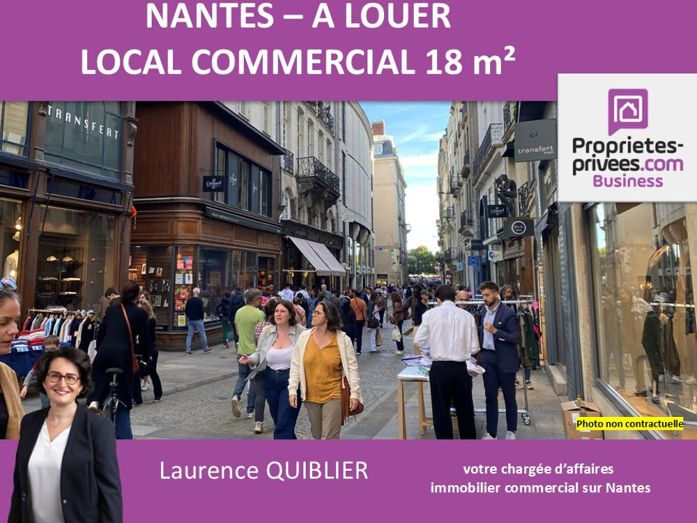   44000 NANTES - A LOUER PROCHE PLACE ROYALE , LOCAL 18 m² 