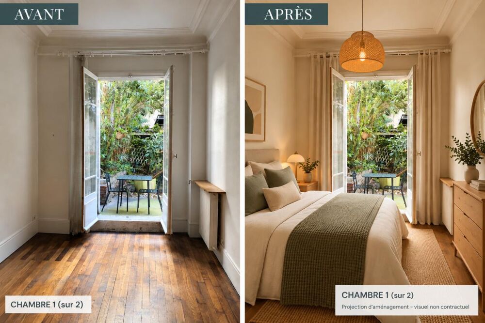 Vente Appartement Appartement 3 pièces 52m2 Gare de Bécon, charme de l'ancien, calme et beau potentiel Asnieres sur seine