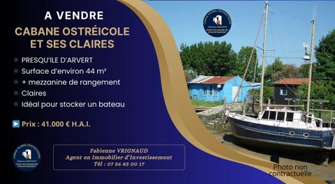 Cabane ostr&eacute;icole pour stockage 41000 17390 La tremblade