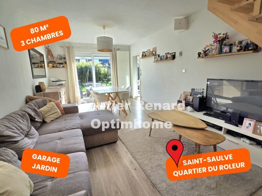 Maison semi-individuelle entièrement rénovée  Secteur très prisé du Rôleur  5 pièces SAINT SAULVE (59)