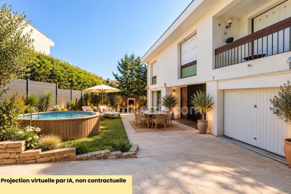 MONTPELLIER (34000)  MAISON INDIVIDUELLE  6 PIÈCES  4 CHAMBRES  JARDIN  GARAGE  TOITURE NEUVE