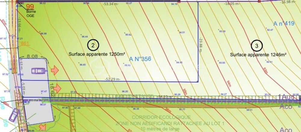 Vente Terrain Terrain Constructible 1250m² Boulin Boulin