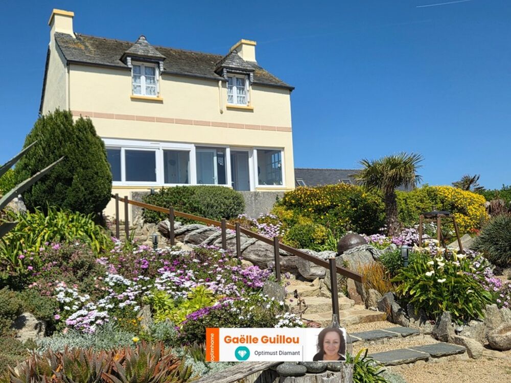Ile de Batz : Maison pleine vue mer - Garage - Cave et Parcelle constructible