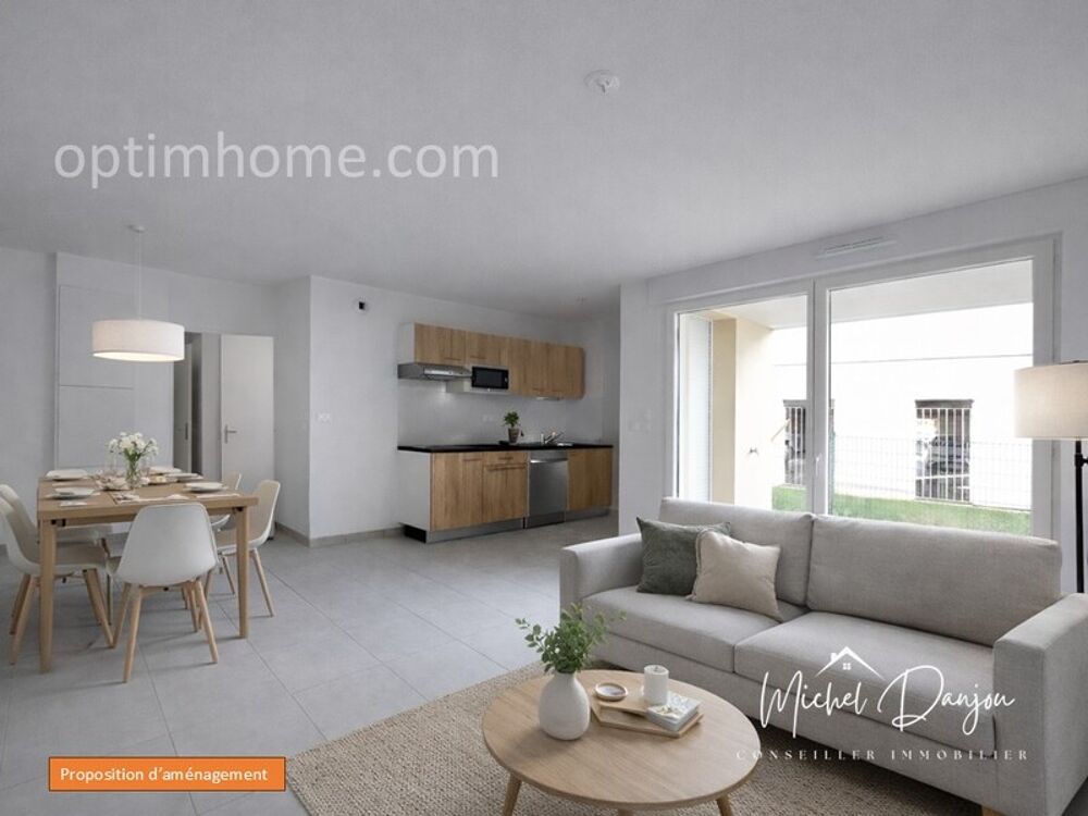 Pins-Justaret  Appartement T3 en rez-de-chaussée avec jardin