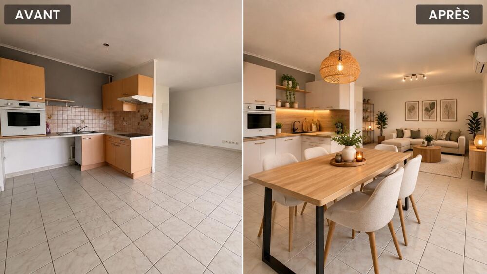 Appartement de type 3 avec terrasse et parking