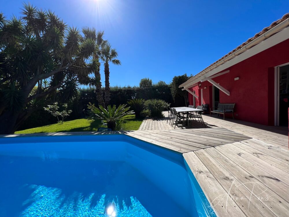 Vente Villa Dpt Var (83), à vendre HYERES Villa sans vis à vis- 1000m² de terrain - 3 chambres  - piscine - jardin - GARAGE Hyeres