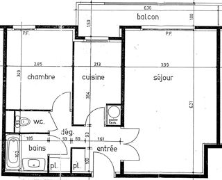  Appartement � louer 2 pi�ces 52 m�