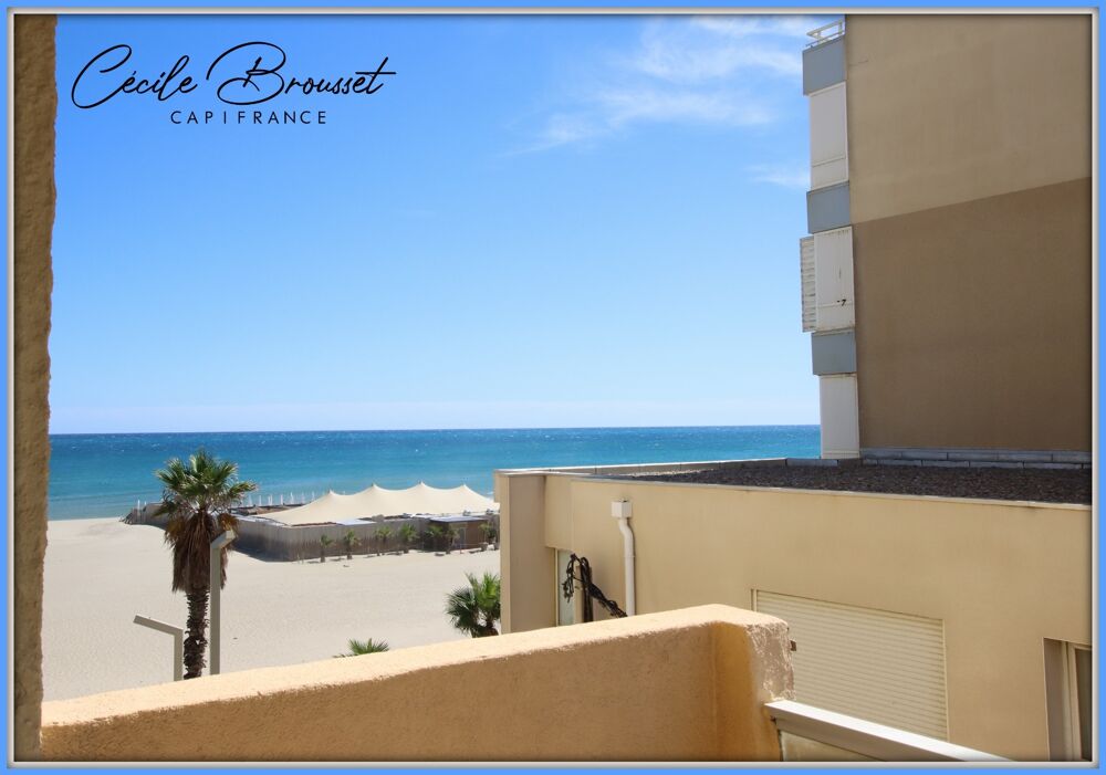 Appartement à vendre CANET EN ROUSSILLON  T2 EN FRONT DE MER AVEC VUE MER