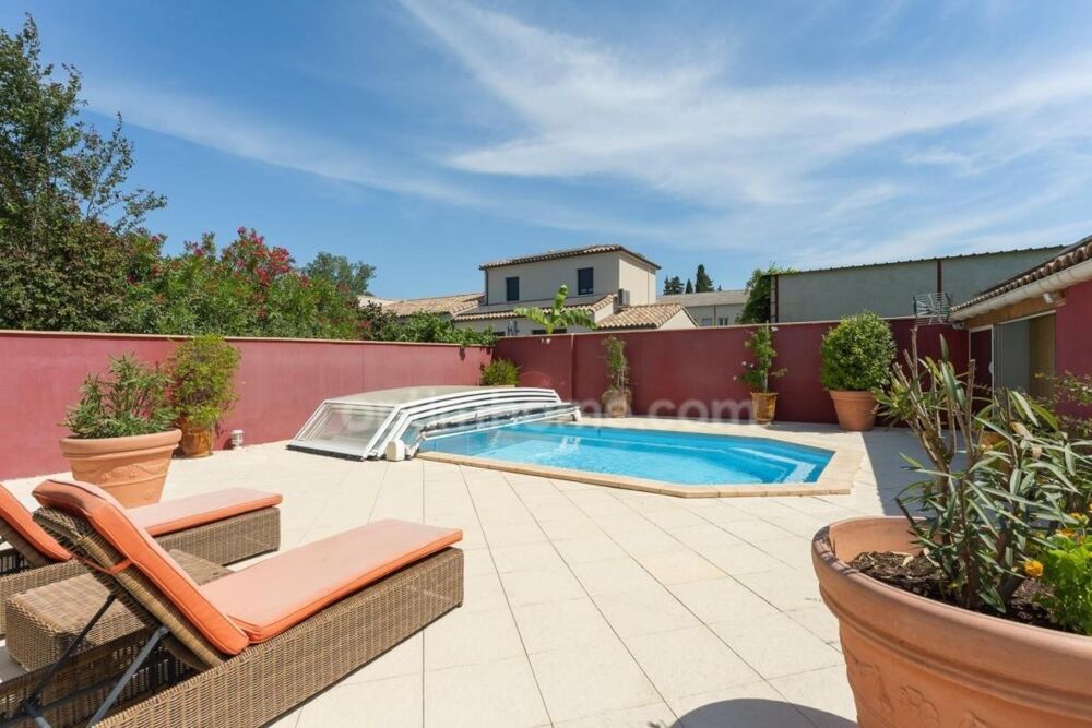 Vente Maison LUNEL (34400) – MAISON INDIVIDUELLE – 4 CHAMBRES – PISCINE CHAUFFÉE – TERRASSE – 2 LOGEMENTS – GARAGE Lunel