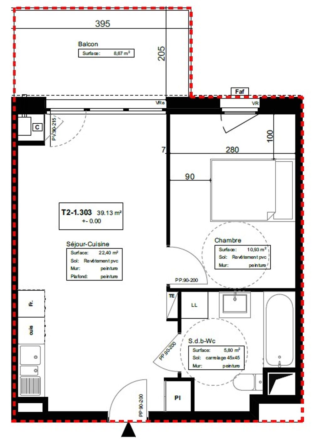 Location Appartement T2 neuf avec balcon et parking à Mainvilliers Mainvilliers