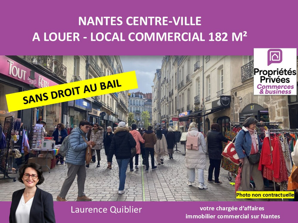   44000 NANTES - LOCAL COMMERCIAL A LOUER 182 M² 
