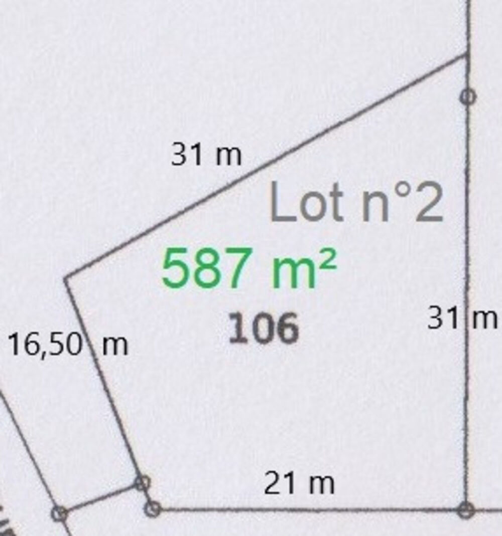 Vente Terrain TERRAIN A VENDRE 587 M² EN ÉCO-LOTISSEMENT !! Coutieres