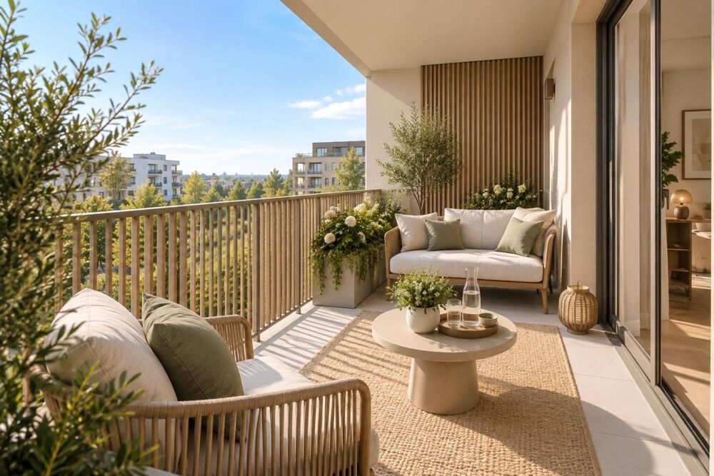 MAGNIFIQUE APPARTEMENT 3 PIECES AVEC LOGGIA BUSSY ST GEORGES + PARKING