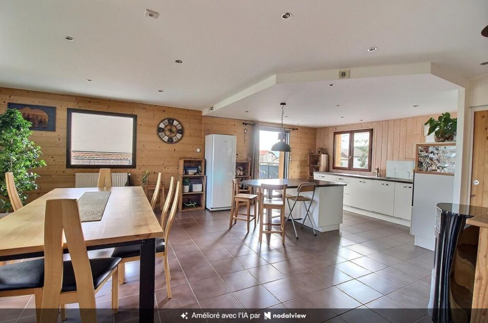 Vente Maison Saint Genest Malifaux 42660 Chalet 200m² habitables 3 possible 4 chambres, garage sur 1000m² de terrain avec piscine et bain nor Saint genest malifaux