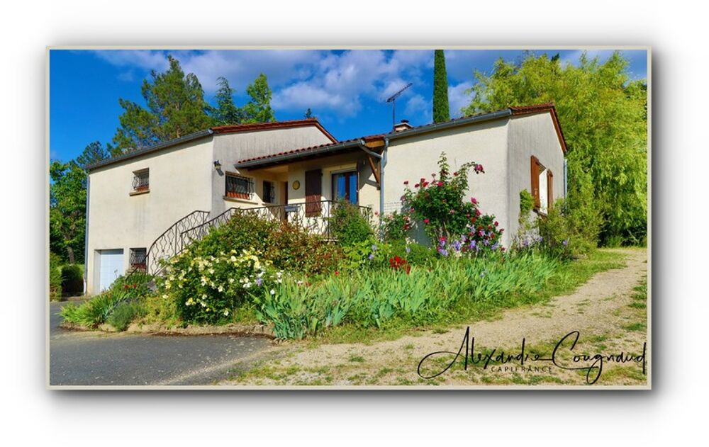 A vendre DOURGNE (81) - Maison de 106 m², 3 chambres, avec grand terrain arboré et demi sous-sol