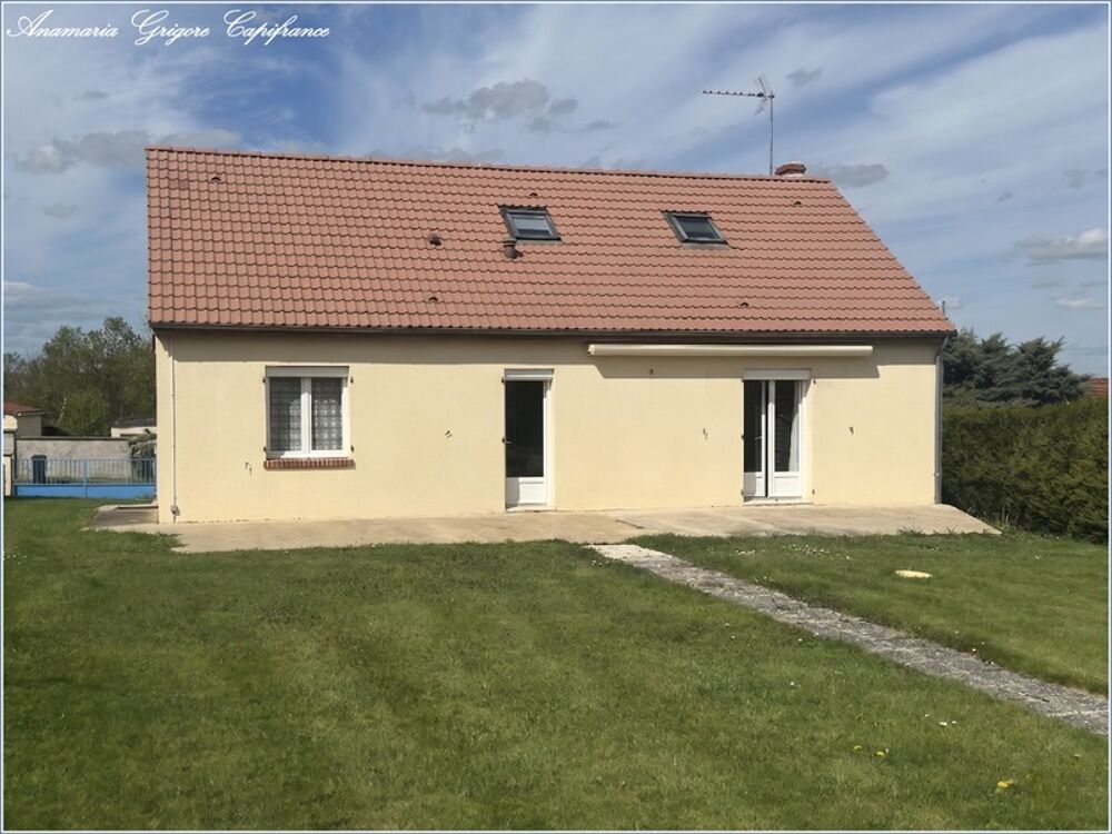CHUISNES ( 28190) - Maison familiale 102m², 3 chambres (possibilité d'une quatrième) terrain 1141 m², sous-sol total