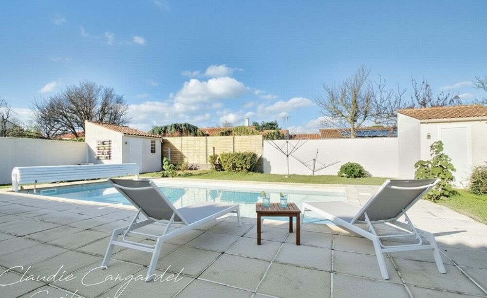 A vendre NIEUL SUR MER  Maison plain-pied lumineuse avec piscine, au calme, proche LA ROCHELLE et ILE DE RE