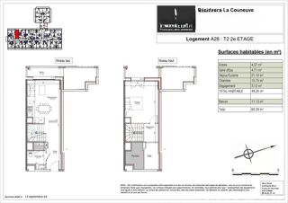  Appartement  vendre 2 pices 55 m