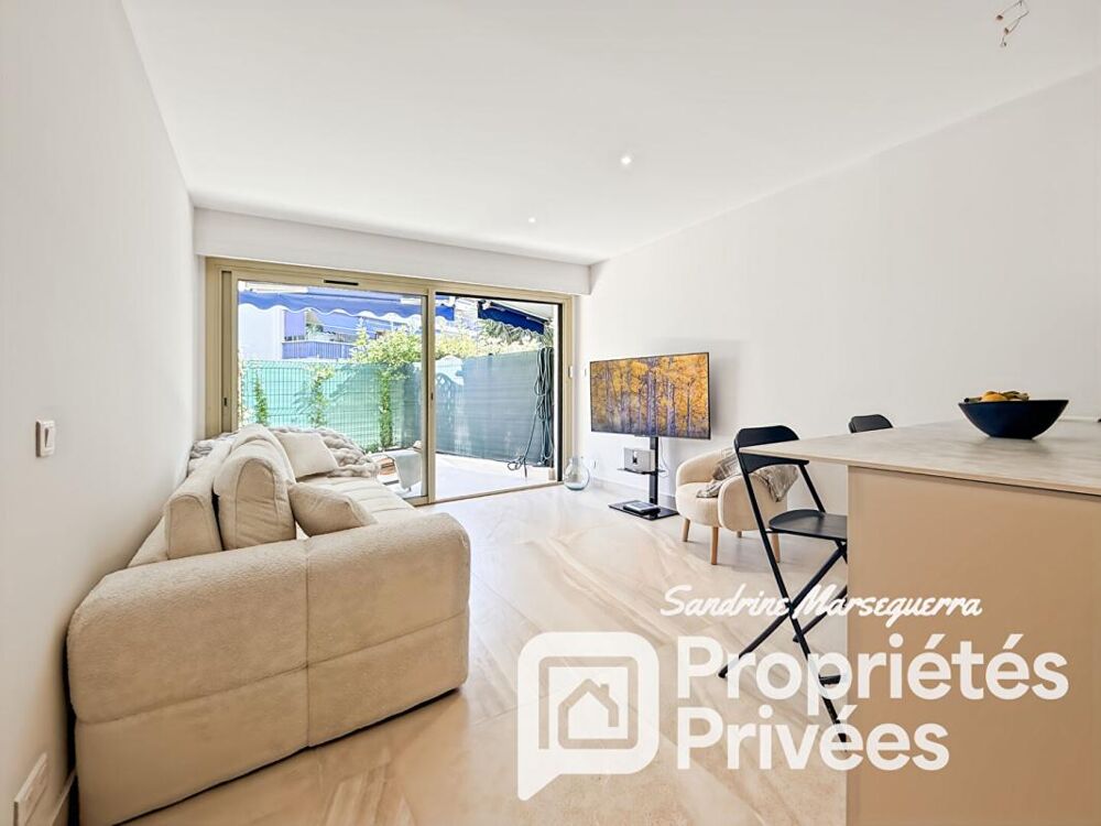 LE GRAND LARGE 2P traversant rez-de-jardin 2 terrasses