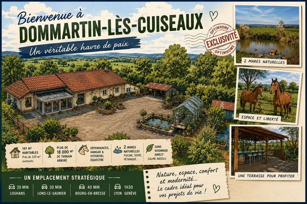 Vente Maison Propriété de caractère sur près de 2 hectares - Calme absolu et sans vis-à-vis Dommartin les cuiseaux