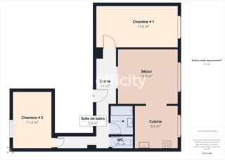  Appartement � vendre 3 pi�ces 69 m�