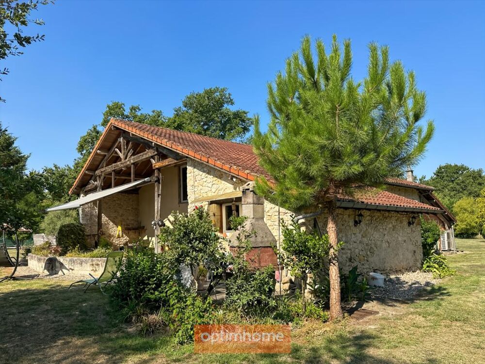Authentique Landaise en pierres et colombages sur 17 000 M2 de terrain arboré