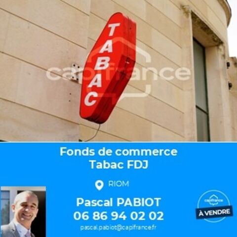 Tabac &agrave; vendre RIOM (63) 180000 63200 Riom