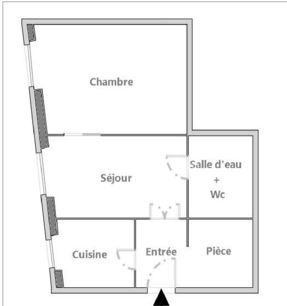 Vente Appartement Belleville : 2 pièces de 22 m² à rénover Paris 20